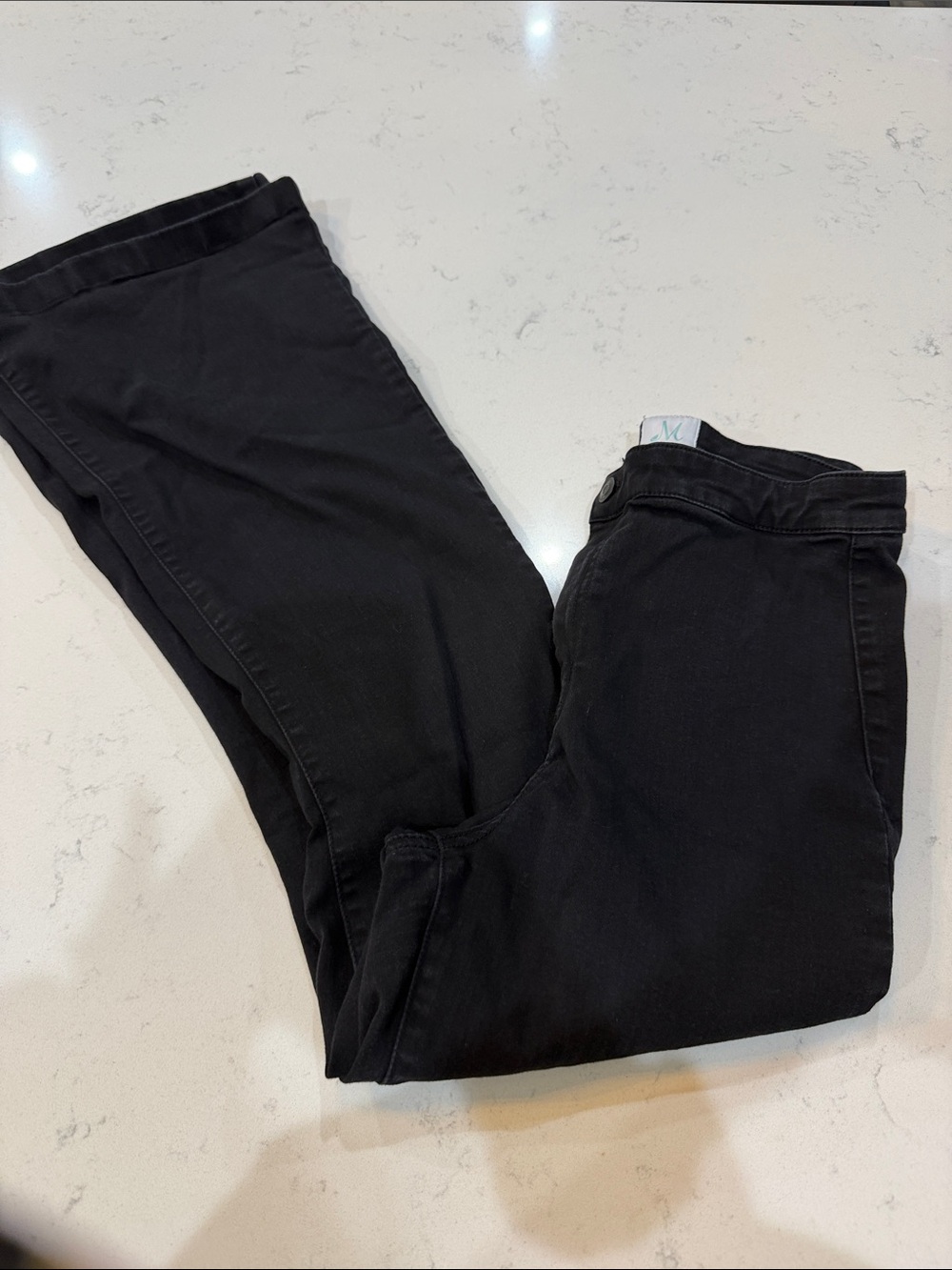 Mint Black Flare Jeans